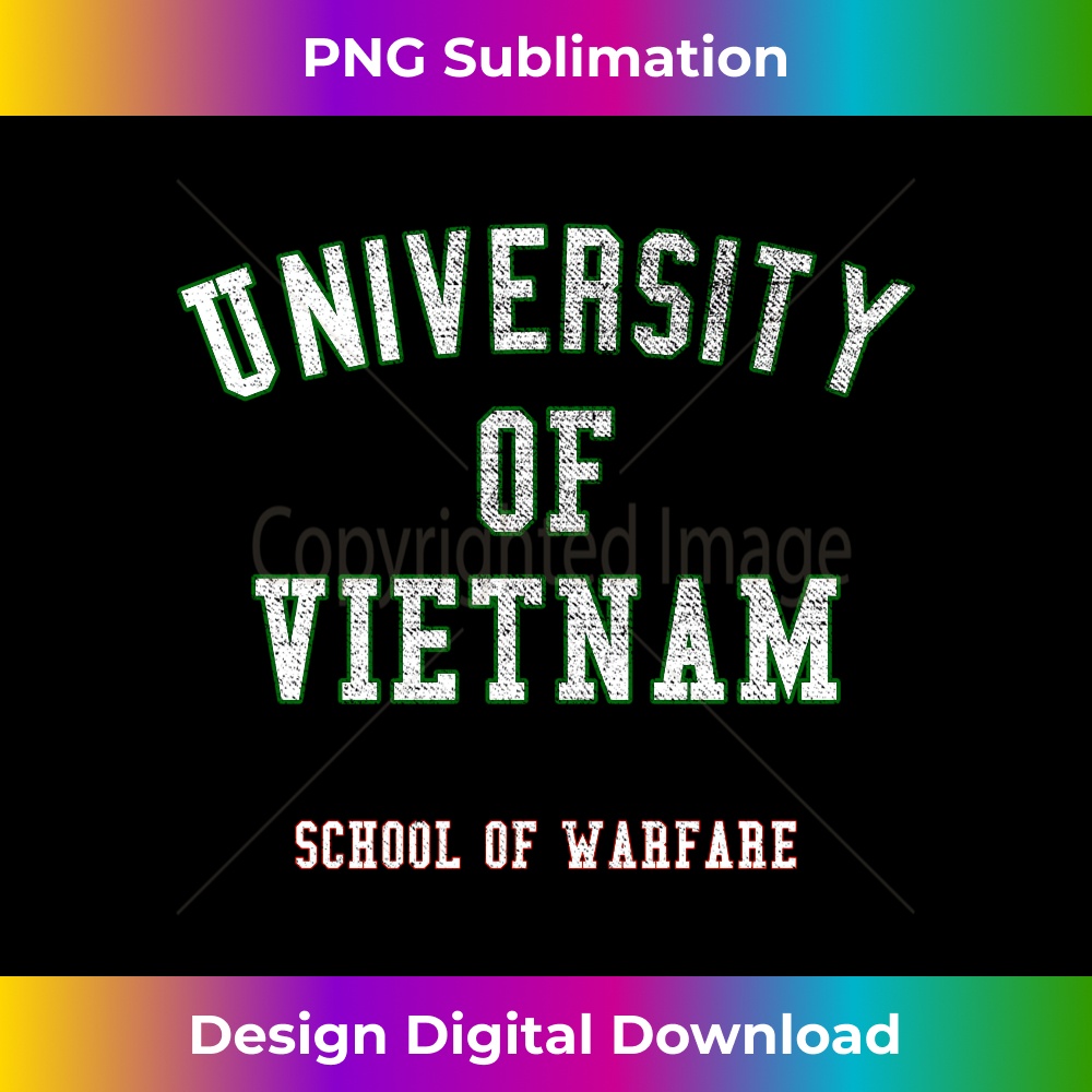 Vietnam Veterans - University of Vietnam School Long Sleeve - PNG Transparent Sublimation Design