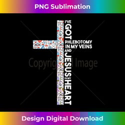 cross phlebotomy jesus christ heart love health believe - instant png sublimation download