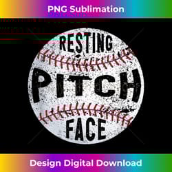 baseball resting pitch face - special edition sublimation png file