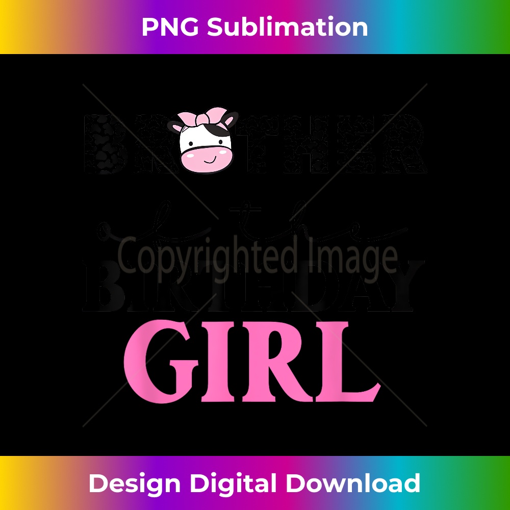 Brother of The Birthday Girl Farm Cow Themed Family Matching - Signature Sublimation PNG File