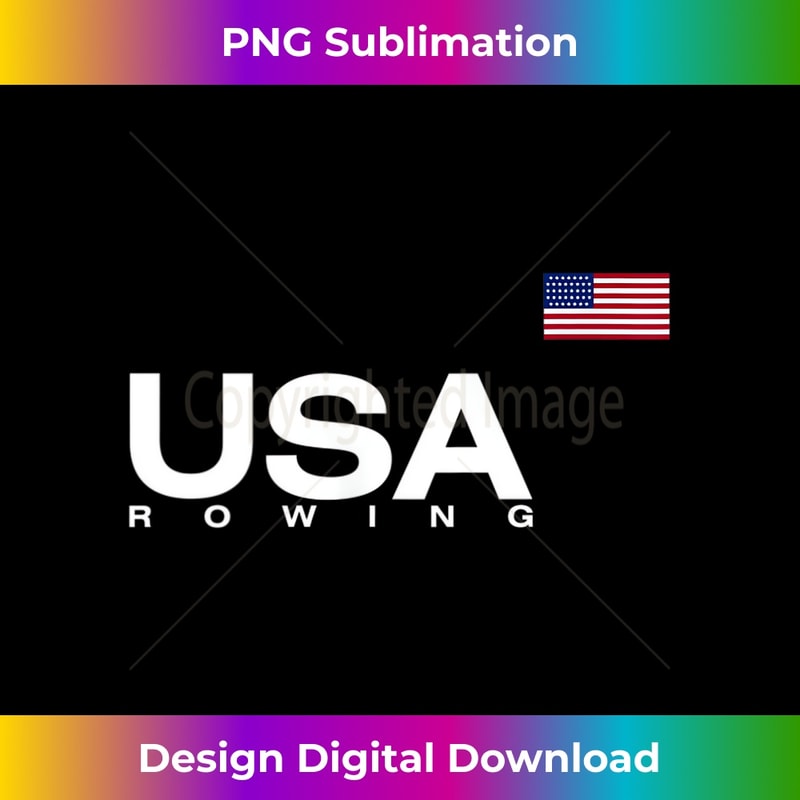 USA Rowing Flag 1 - PNG Transparent Digital Download File for Sublimation