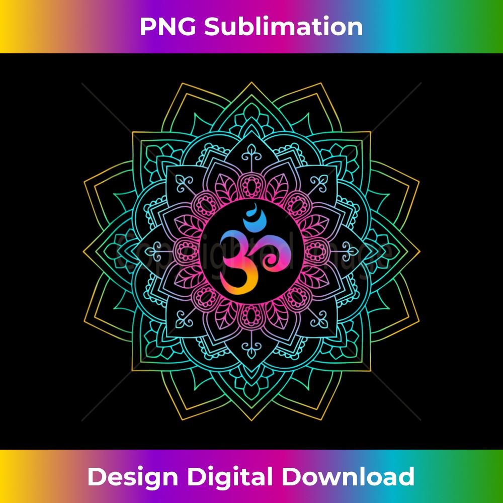 Om Meditation Mandalas Unisex Yoga 1 - Aesthetic Sublimation Digital File