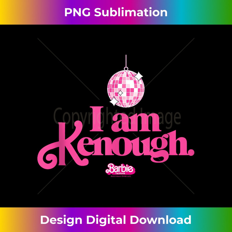 Barbie The Movie - I Am Kenough Disco Ball - Sublimation-Ready PNG File