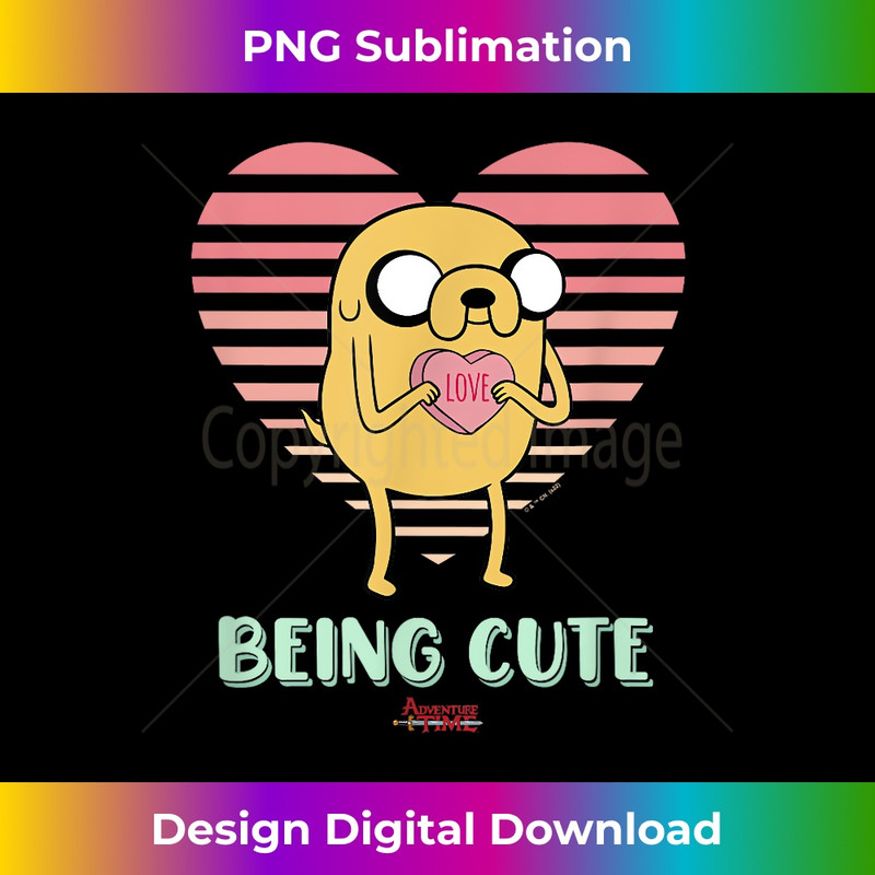 Adventure Time Valentine's Day Jake Being Cute - Trendy Sublimation Digital Download
