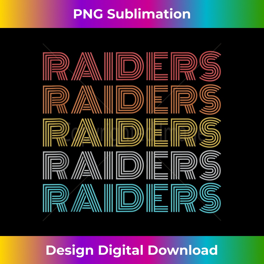 Retro Vintage Raiders 1 - PNG Transparent Digital Download File for Sublimation