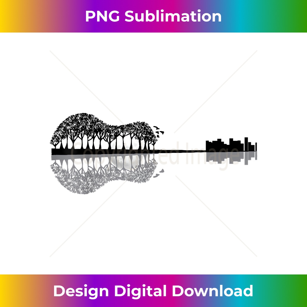 Guitar Nature Moon Guitarist Acoustic Guitar - Artistic Sublimation Digital File