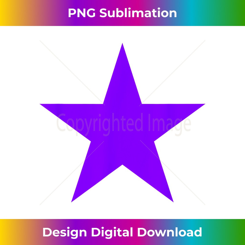 Solid Purple Star Print Graphic Plain Purple Color Star 1 - Digital Sublimation Download File