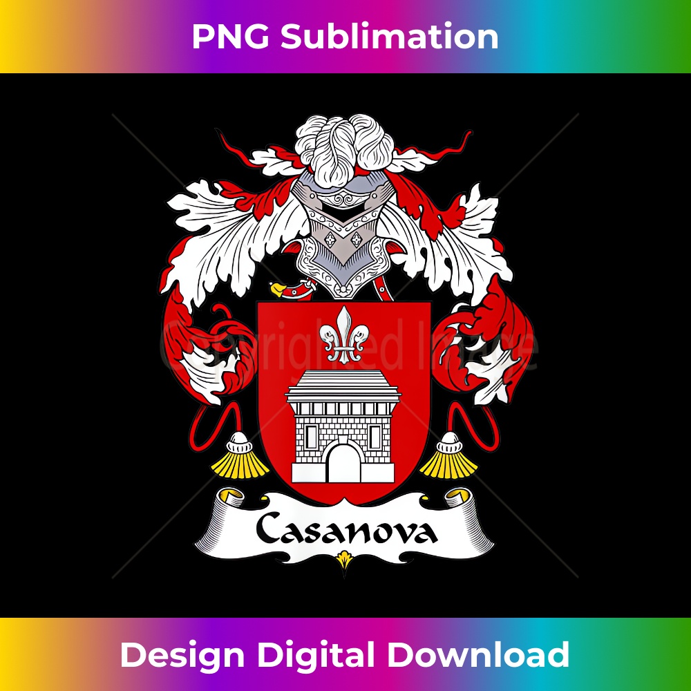 Casanova Coat of Arms - Family Crest - PNG Transparent Sublimation File
