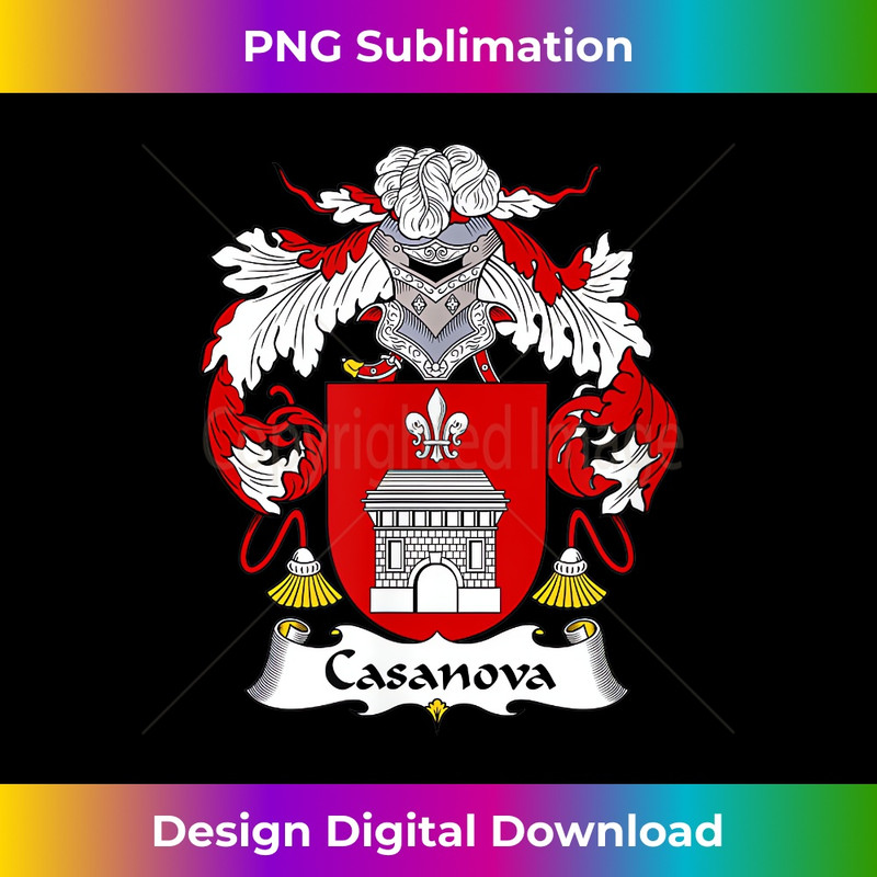 Casanova Coat of Arms - Family Crest - PNG Transparent Sublimation File