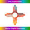 New Mexico State Zia Vintage Retro-Modern Design 1 - Aesthetic Sublimation Digital File