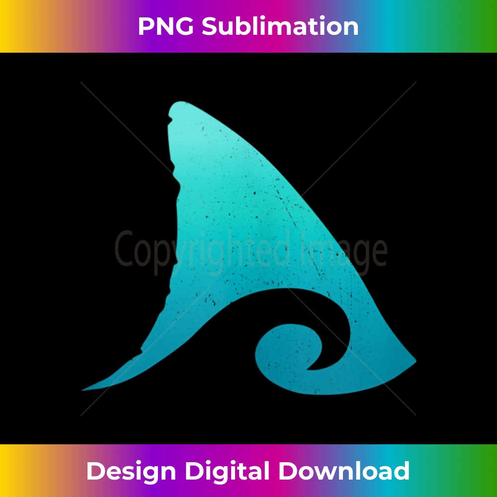 Shark Fin Ocean Wave 1 - Elegant Sublimation PNG Download