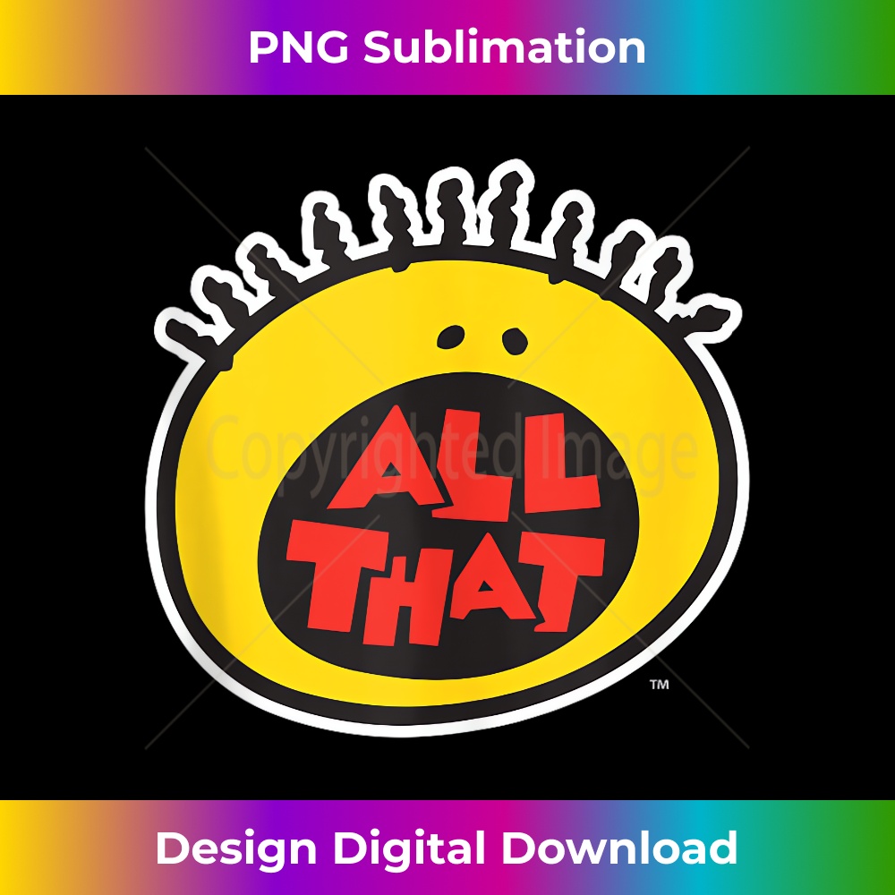 Nick Rewind All That Logo  1 - Retro PNG Sublimation Digital Download