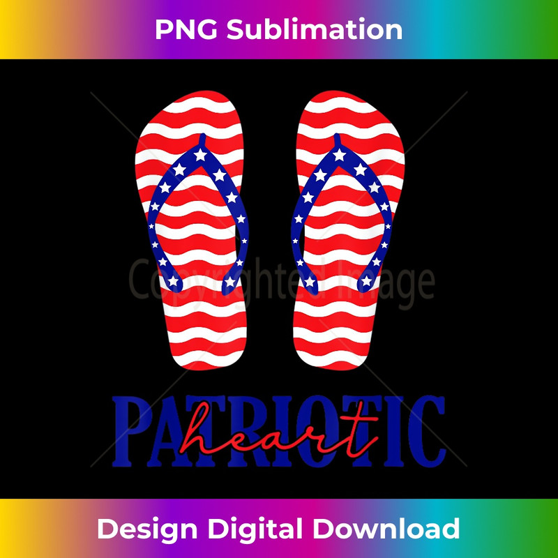 4th Of July Flip Flops And Freedom Patriotic - Exclusive Sublimation Digital File