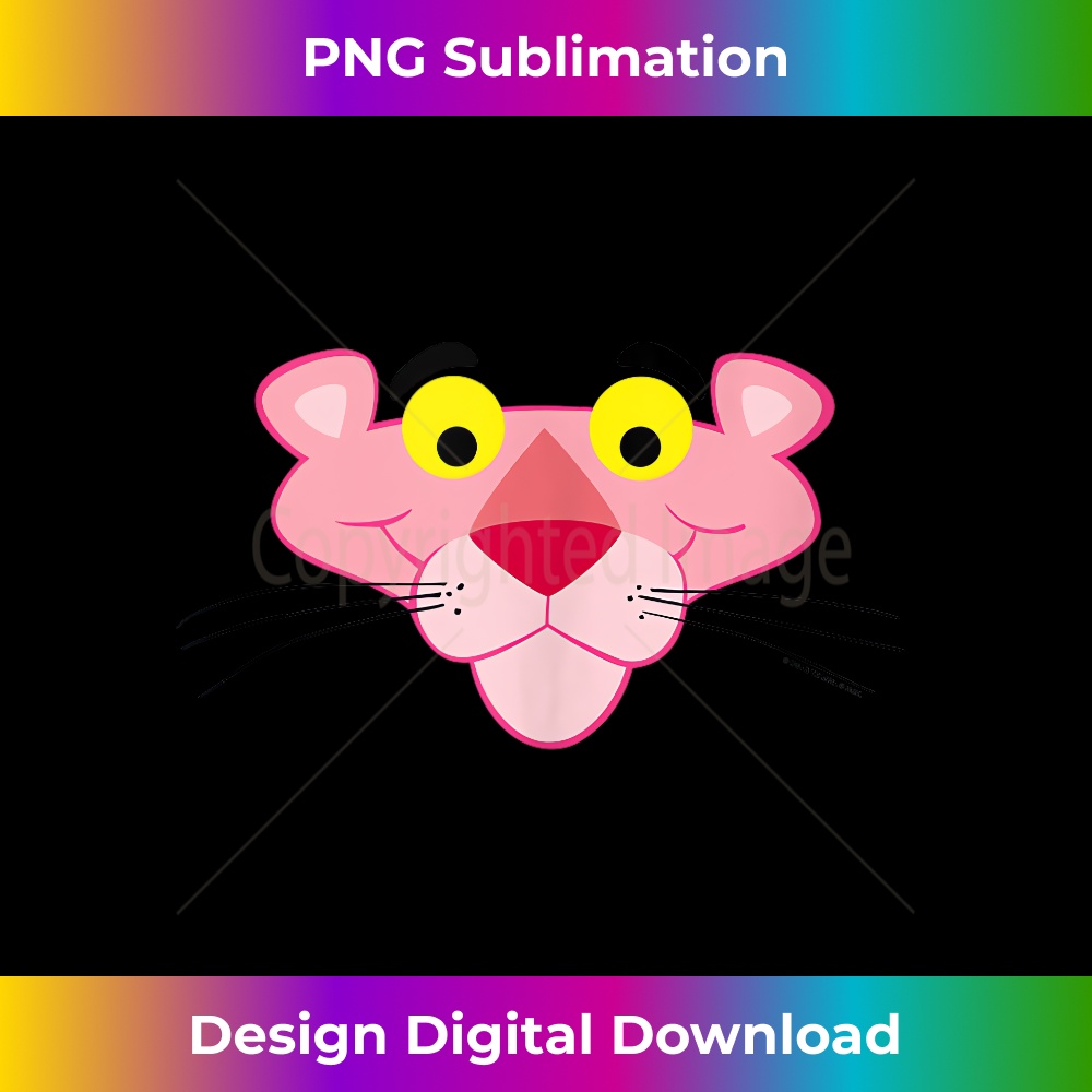 Pink Panther Face 1 - PNG Transparent Sublimation Design