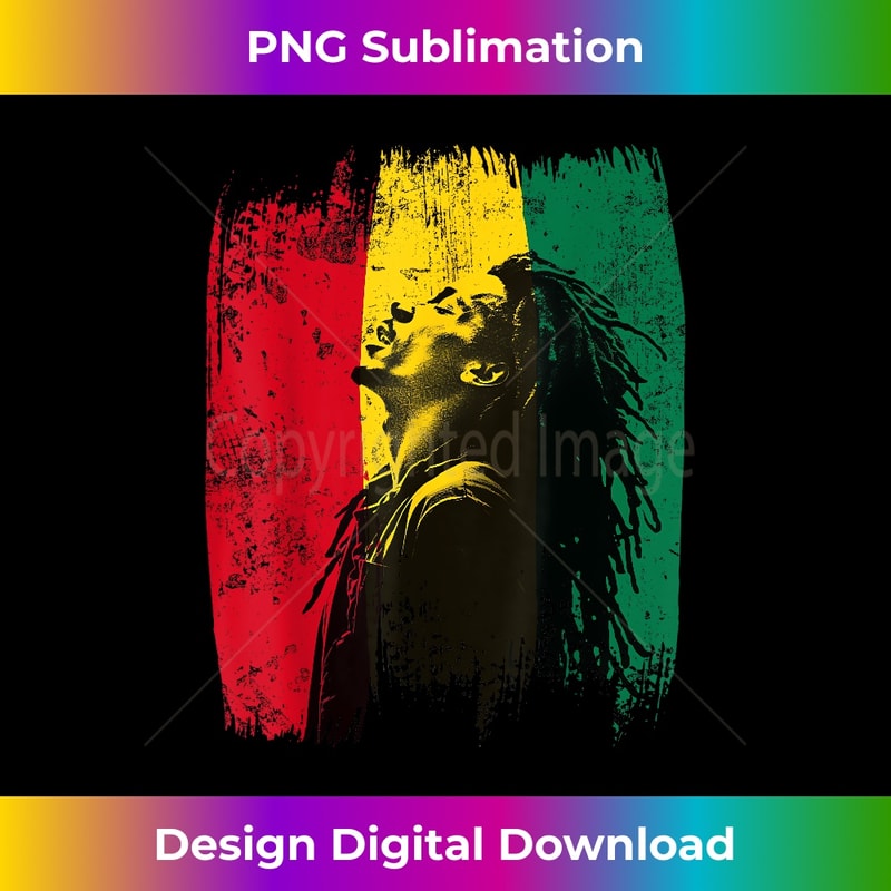 Ghanaian Flag Rastamann Reggae Dreadlocks Rasta Colors - Sublimation-Ready PNG File