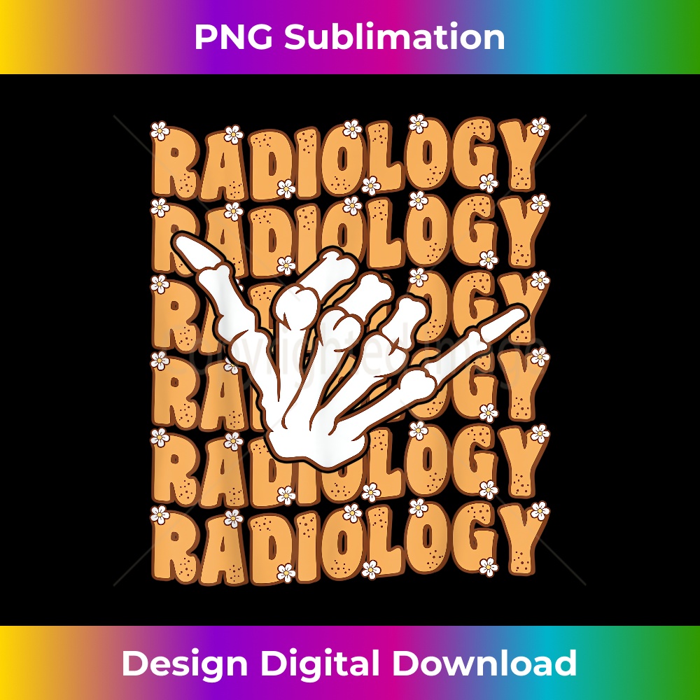 Groovy Radiology Shaka Skeleton Hand X-Ray Tech Radiologist - Artistic Sublimation Digital File