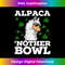 Funny Marijuana Llama Alpaca 'Nother Bowl White Weed Leaves - Digital Sublimation Download File