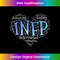 INFP Introvert Heart Cloud Shaped Feeling MBTI Word Apparel - PNG Transparent Sublimation File