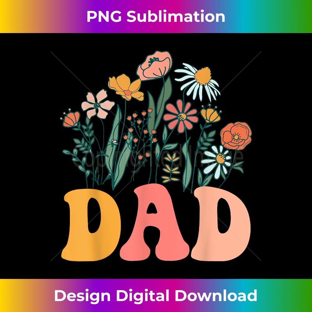 New DAD Wildflower First Birthday & Baby Shower 1 - Modern Sublimation PNG File
