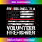 Red Line Flag Fireman Wife Girlfriend Volunteer Firefighter 1 - Exclusive Sublimation Digital File