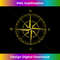 Gold Vintage Boussole Compass Rose Wind Sail - Instant PNG Sublimation Download