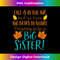 Big Sister Fall Pregnancy Announcement Autumn Baby - Professional Sublimation Digital Download