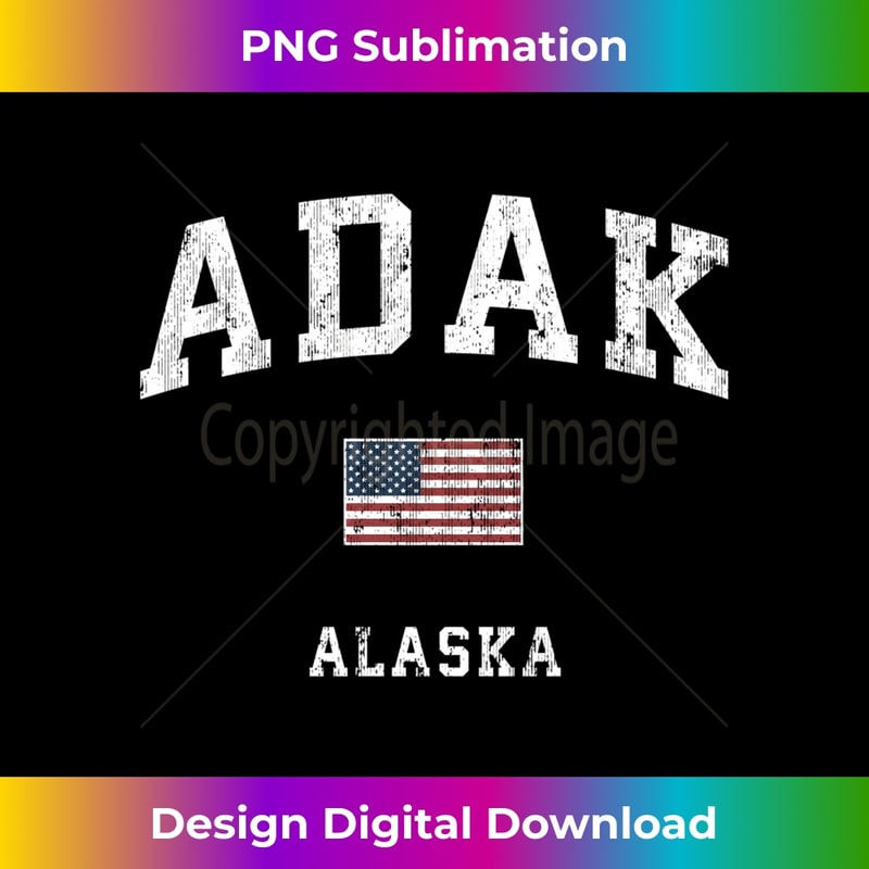 Adak Alaska AK Vintage American Flag Sports Design 0174.jpg