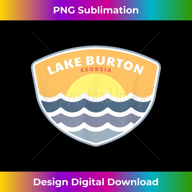 Lake Burton Georgia GA Sunset Vacation Souvenir - PNG Transparent Digital Download File for Sublimation