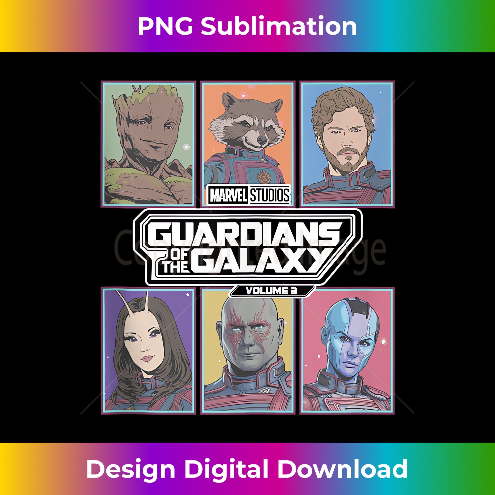 Marvel Guardians of the Galaxy Vol. 3 Retro Trading Cards 1 - Special Edition Sublimation PNG File