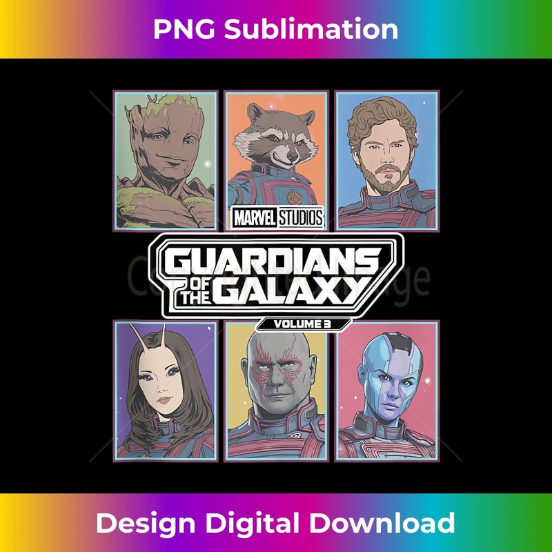 Marvel Guardians of the Galaxy Vol. 3 Retro Trading Cards 1 - Special Edition Sublimation PNG File