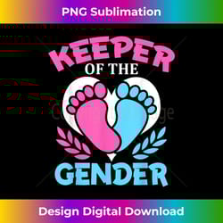 keeper of the gender baby party gender reveal announcement - elegant sublimation png download