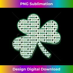 ohio st patrick's day shamrock clover state - png sublimation digital download