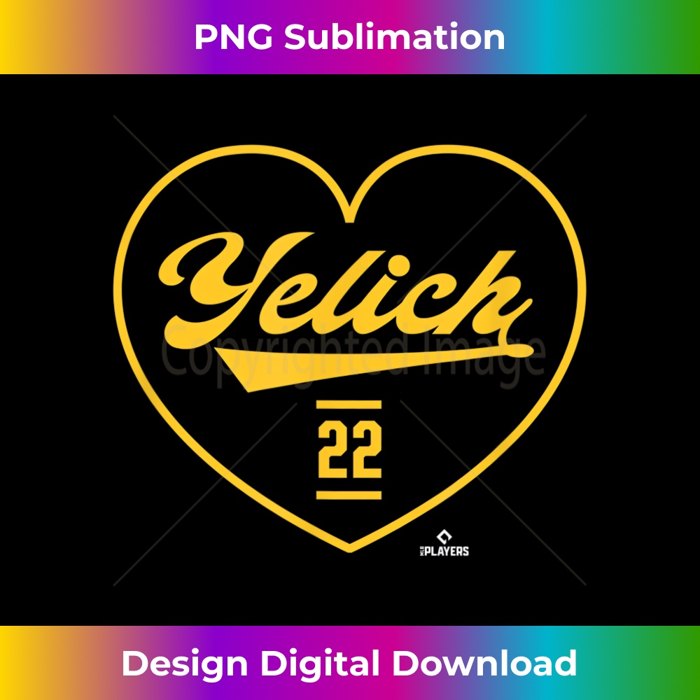 Christian Yelich Heart Print Love Graphic Apparel - Trendy Sublimation Digital Download