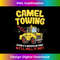 Camel Towing Funny Crude Tow Truck Recovery Workers - Instant PNG Sublimation Download