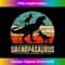 Grandpa Dinosaur T Rex Grandpasaurus 2 kids Family Matching 1 - Retro PNG Sublimation Digital Download