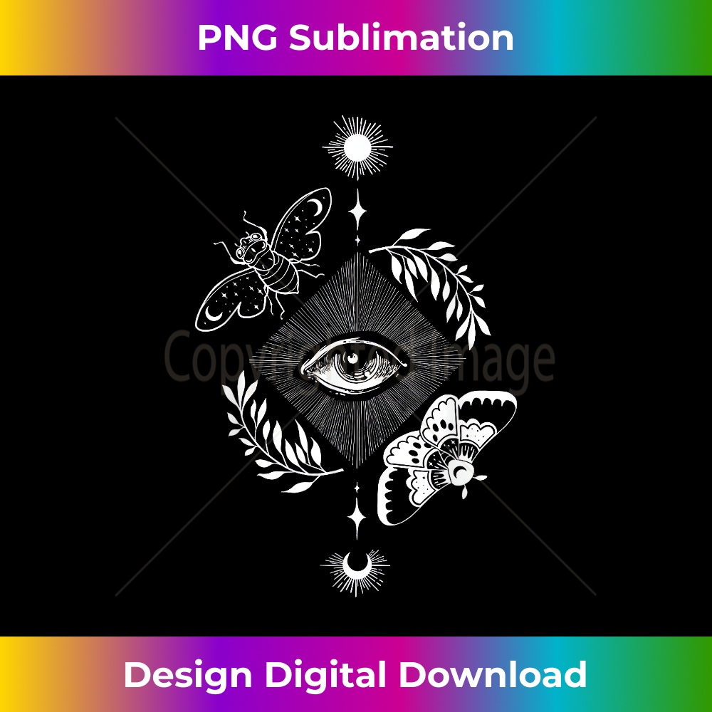 Witches The Third Eye Occult Witchcraft Goth Dark Art 1 - Vintage Sublimation PNG Download