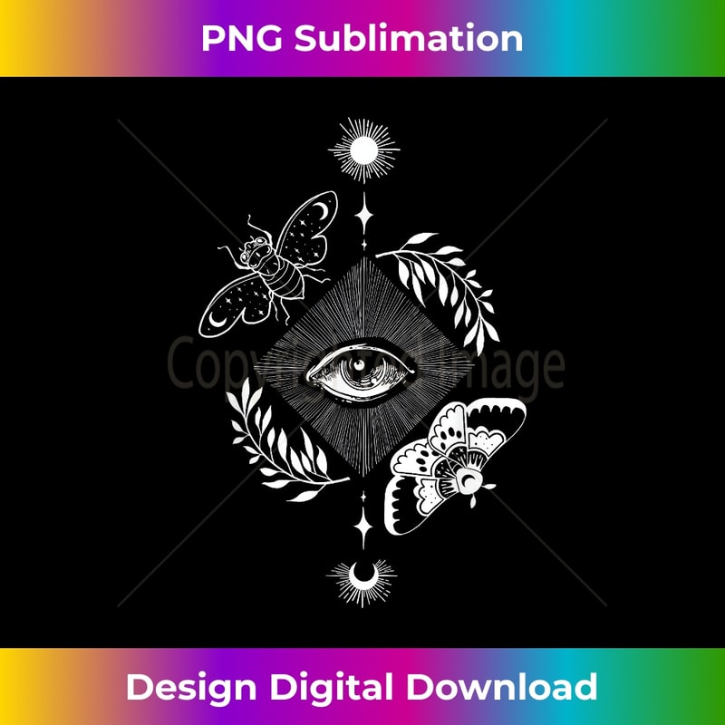 Witches The Third Eye Occult Witchcraft Goth Dark Art 1 - Vintage Sublimation PNG Download