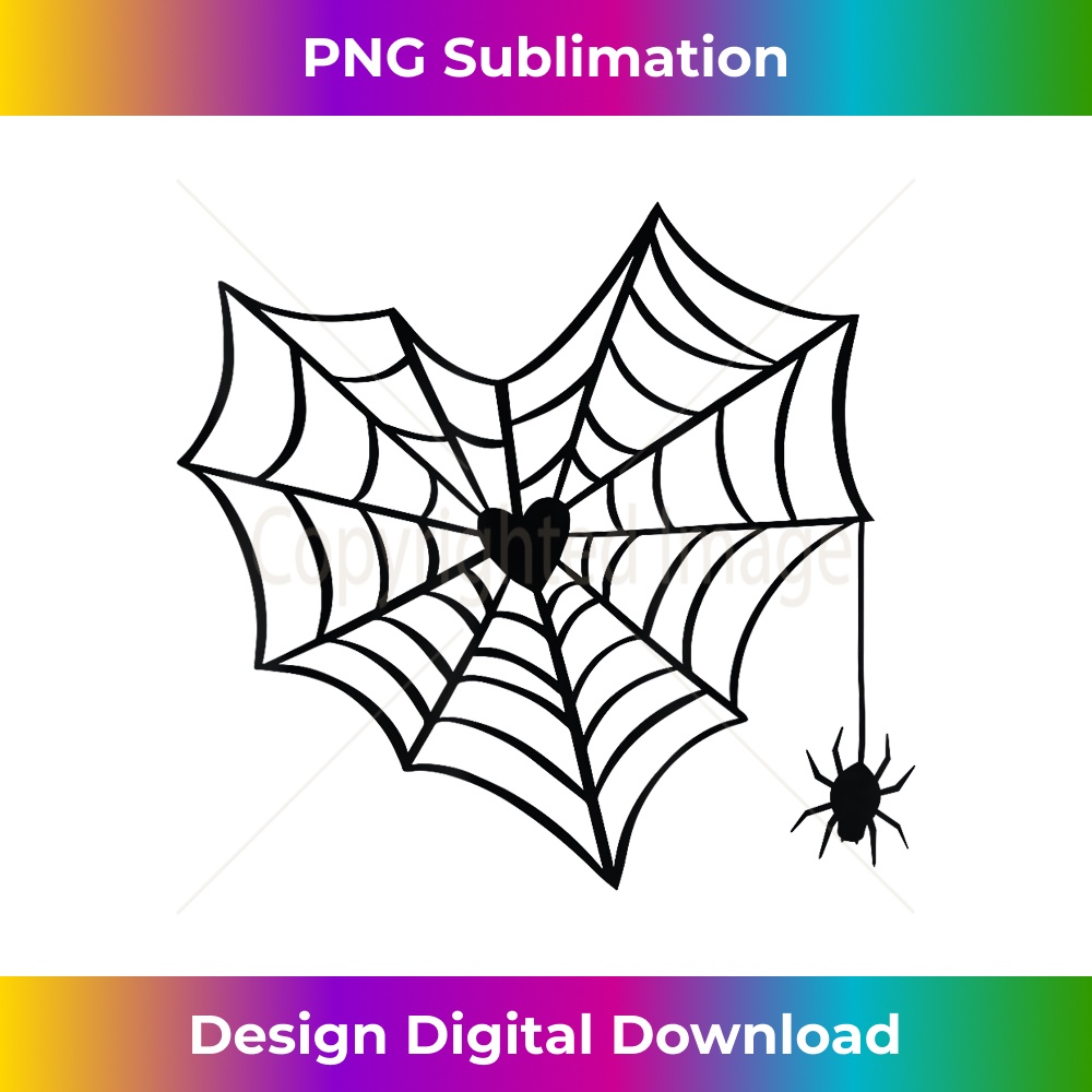 Spider Web Halloween Costume Pastel Goth Heart 1 - PNG Sublimation Digital Download