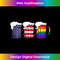 Beer American Flag Drinking Gay Pride Lesbian LGBT Rainbow - Premium Sublimation Digital Download