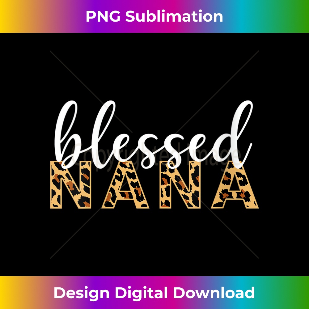s Leopard Print Blessed Nana Cute Cheetah Mother's Day 1 - Creative Sublimation PNG Download