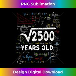 square root of 2500 50th birthday vintage math 50 years old 1 - modern sublimation png file