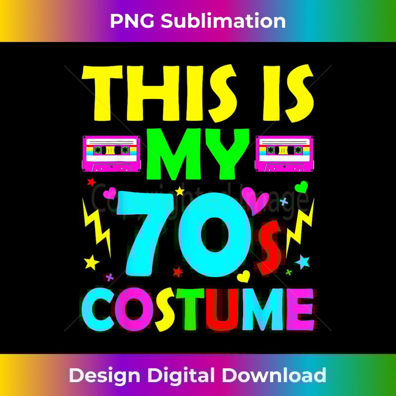 This Is My 70's Costume Vintage Matching Halloween 1970s 1 - Sublimation-Ready PNG File
