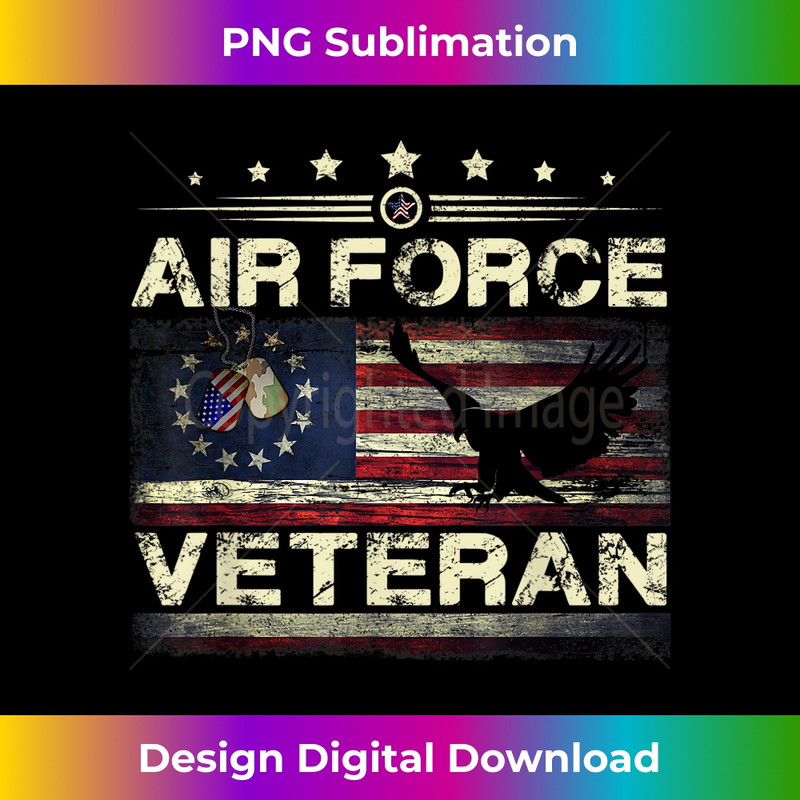 Veteran US Air Force T - American Betsy Ross Flag 1 - Aesthetic Sublimation Digital File