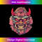 Japanese Demon Art Face Mask Devil Yokai Harajuku Aesthetic - Trendy Sublimation Digital Download
