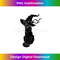 Vintage Scary Halloween Black Cat Costume Witch Hat And Moon 1 - Instant PNG Sublimation Download