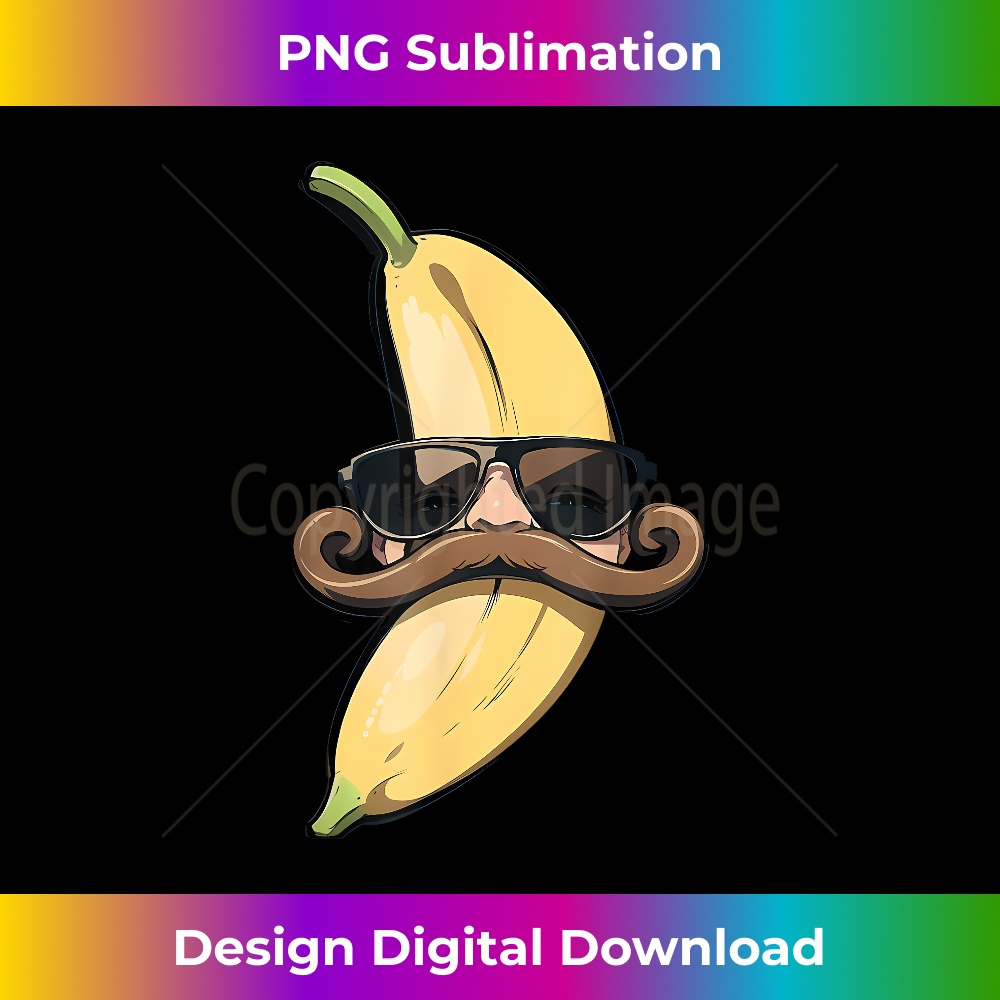 Sunglasses Banana Mustache Summer Vacation 1 - Special Edition Sublimation PNG File