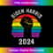 Biden Harris 2024 BLM LGBT Rainbow Gay Pride Election Retro - PNG Transparent Sublimation Design