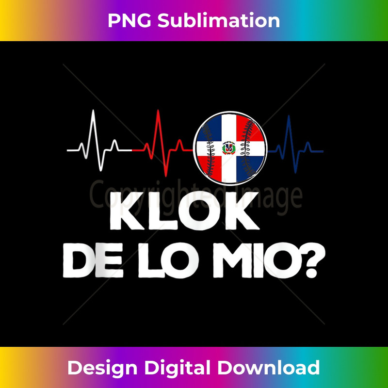 Dominican Flag RD Dominican Republic Baseball Dimelo KLOK - Professional Sublimation Digital Download