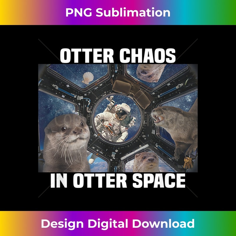 Otter Chaos in Otter Space 1 - High-Quality PNG Sublimation Download