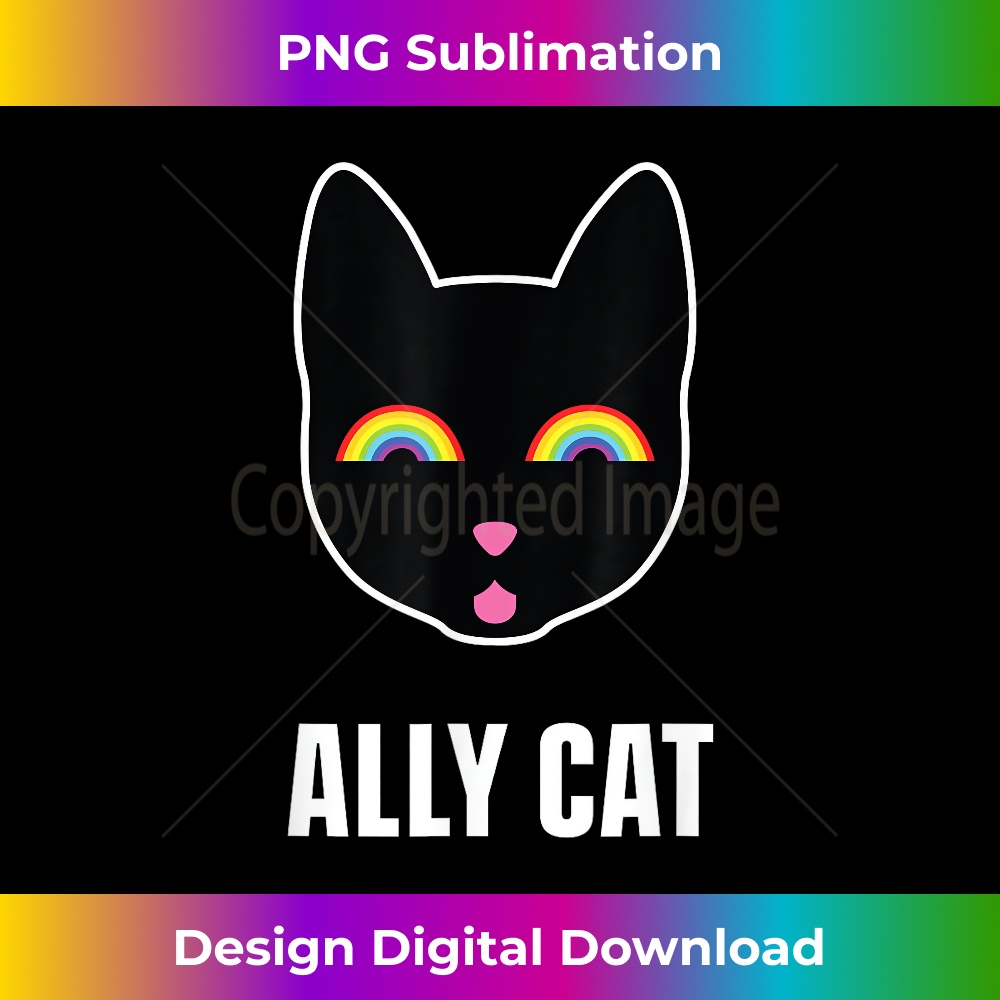 ALLY AF LGBT - Ally Cat - Decorative Sublimation PNG File